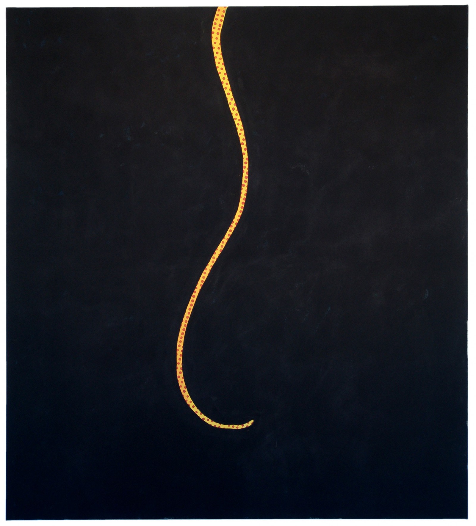 Kim Nekarda: it's something to grasp, 2005, vinyl color on cotton, 180 x 160 cm