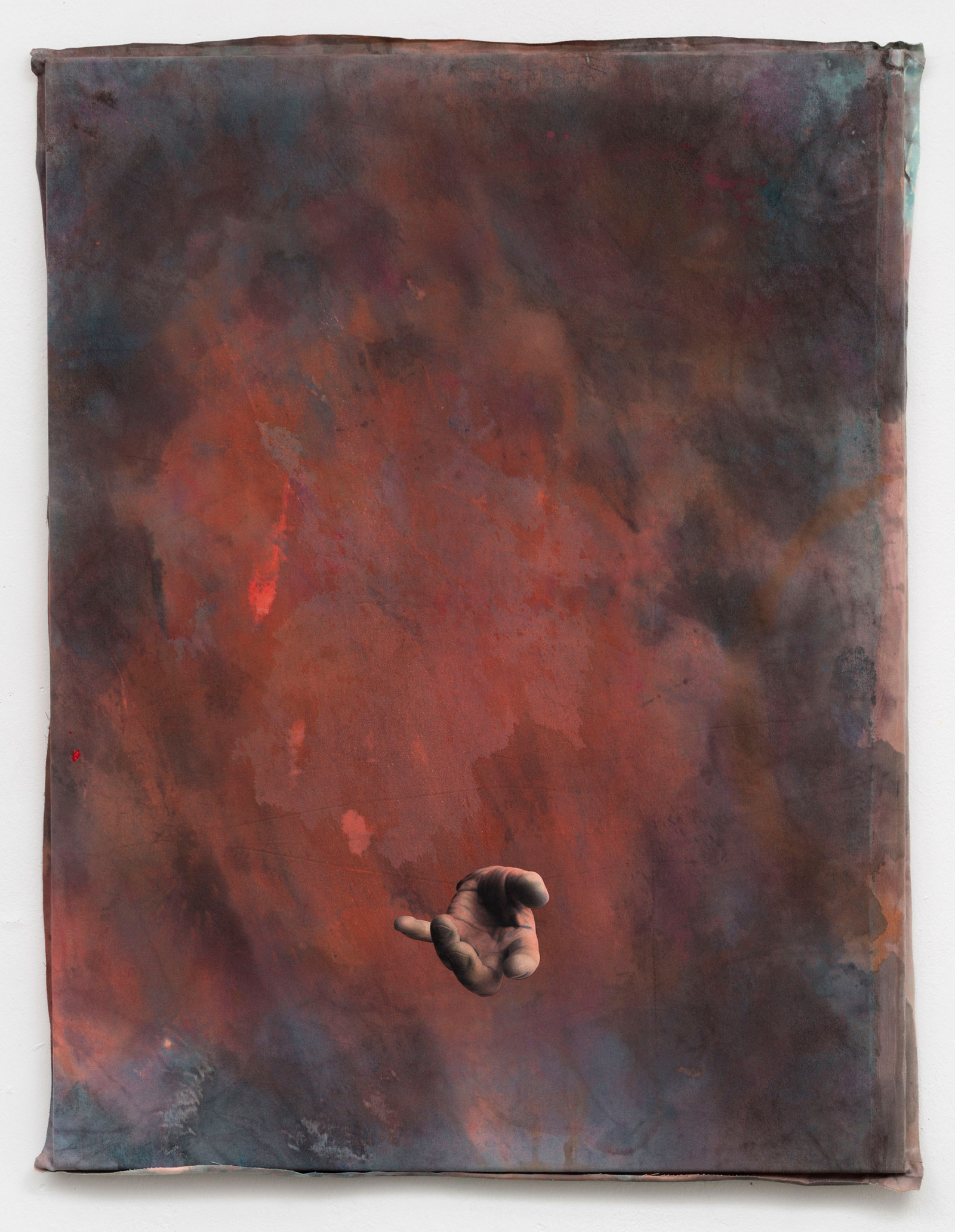 Kim Nekarda: 2022, Vinyl Color, Watercolour & Photocopy on Cotton, 107 x 83 cm